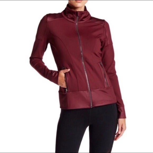 ALO Full Zip Performance Moto Track Running Jacket - Picture 4 of 10